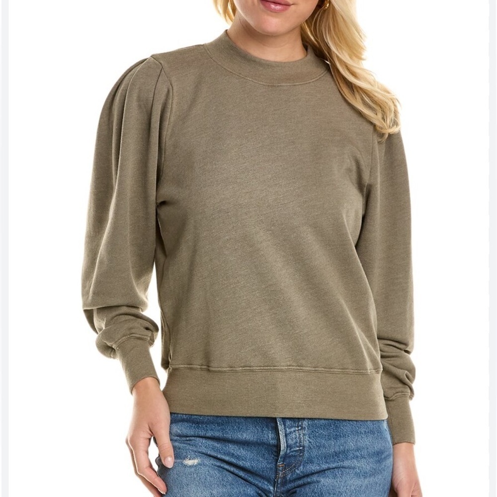 Michael Stars | Kehlani Puff Sleeve Crewneck Sweatshirt, Size M - Picture 7 of 7